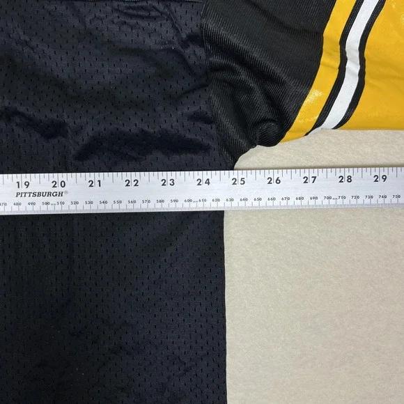 Vintage Pittsburgh Steelers Jersey Mens XL Black NFL Football Jerome Bettis 90s‎